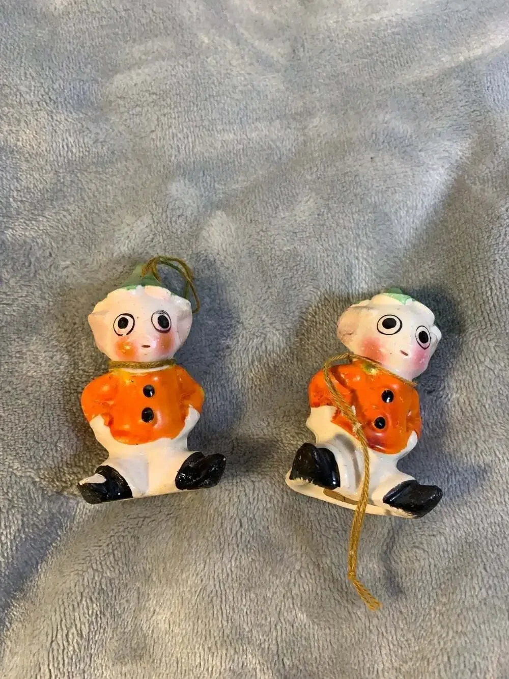 Antique Christmas Elf Pixie Salt and Pepper Shakers Made in Japan